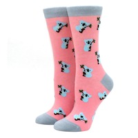 Chaussettes amusantes et colorées avec motifs d'animaux mignons du printemps, pingouin, kangourou, koala, perroquet, en coton, style Harajuku