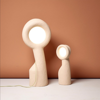 Lampe de sol minimaliste en ciment, LED, lumière blanc chaud, couleur modulable, 2700K, éclat doux, décoration de salon, grande taille, montage en surface