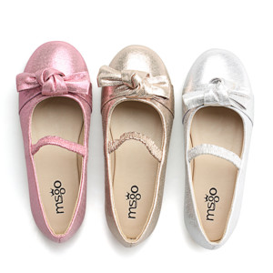 2022 la mode populaire chaussures décontractées plates pour enfants enfants brillant tissu élastique arc bout rond chaussures de base - Product Image 4