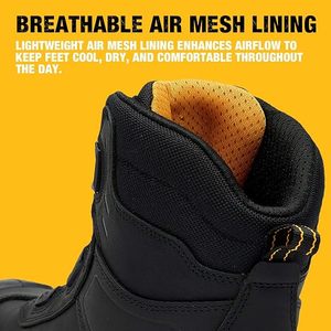 <span class=keywords><strong>Stivali</strong></span> da Lavoro di Sicurezza con Punta <span class=keywords><strong>in</strong></span> Acciaio, <span class=keywords><strong>in</strong></span> Pelle Nubuck, Vestibilità Larga, Fodera Sintetica, Suola <span class=keywords><strong>in</strong></span> <span class=keywords><strong>Poliuretano</strong></span> - Product Image 2