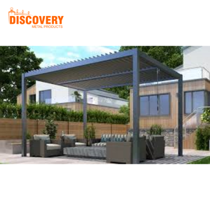 Pérgola <span class=keywords><strong>con</strong></span> Recubrimiento de Polvo de Aluminio para Jardín y Patio, Techo Impermeable Ecológico, Tamaño Personalizado, Fácil Instalación, Venta al Por Mayor B2B - Product Image 3
