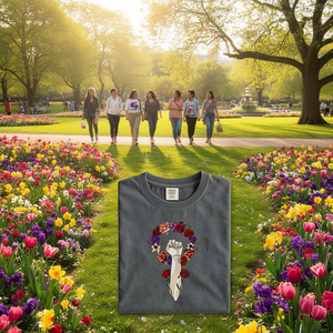 T-shirt Floreale da Donna Colori Aziendali Vestibilità Regolare Girocollo Manica Corta 100% Cotone Primavera Estate Abbigliamento Casual - Product Image 2