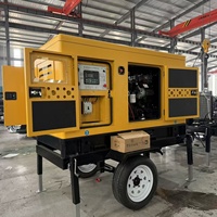 Groupe électrogène diesel industriel mobile super silencieux 50 kVA 40 kW refroidi par eau avec télécommande 110 V 240 V 400 V puissant