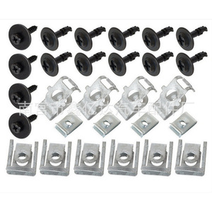 Kit de 28 Clips Metálicos Mixtos N.° 14 para Protección de Motor y Chasis de Audi, para Reparación y Reemplazo - Product Image 2
