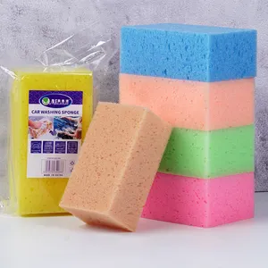 Colorful Honeycomb Holes Sponge Car Washing Sponge Block High Density Rich Foam Strong Water Absorption Car Cleaning Sponge
