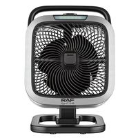 RAF 3-in-1 Camping-Ventilator R.950 36W 2800RPM USB-Eingang Weitwinkel-Luftstrom Geräuscharm mit Windnebel-Licht für Zelt Reise Outdoor-Nutzung