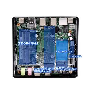 Mini PC de 12.ª Generación i7 1260P <span class=keywords><strong>1165G7</strong></span> i5 <span class=keywords><strong>1240P</strong></span> Thunderbolt 4 2*DDR4 NVMe SSD, Computadora de Torre Pequeña para Juegos, PC de Bolsillo 8K HD - Product Image 5