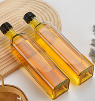 Bouteille vide en verre de 500 ml, pot à huile, séparateur d'huile pour la cuisine, pour le vin, la sauce soja, le vinaigre