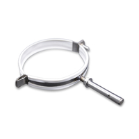 Collier de serrage à vis simple face pour tuyau, support de tuyau, pince de fixation, OEM, en acier inoxydable avec boulon d'ancrage soudé et revêtement en caoutchouc ou PVC