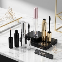 Ensemble d'emballages de luxe pour maquillage facial comprenant un tube de gloss, un tube de mascara et un tube d'eye-liner, conçu exclusivement pour les marques haut de gamme
