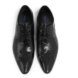 Chaussures de marche formelles en cuir imperméables à enfiler pour hommes, à bout pointu, avec doublure anti-odeur, embout et soutien de la voûte plantaire renforcés - Product Image 6