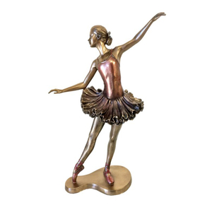 Statuetta <span class=keywords><strong>in</strong></span> Poliresina di Ballerina Danzante <span class=keywords><strong>in</strong></span> <span class=keywords><strong>Bronzo</strong></span> - Product Image 3