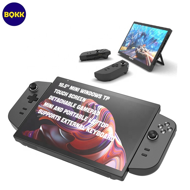 10.5" Mini Windows Touch Screen Gaming PC, Intel N95, 1920x1280 HD Camera, Detachable Gamepad, Portable Pocket Mini PC