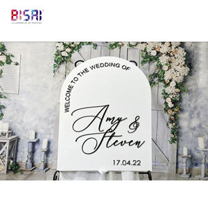 Arche de bar givrée de haute qualité, panneau personnalisé pour fête de mariage, panneaux d'arche de table en acrylique transparent - Product Image 4