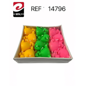 Giocattoli per cani Squeaky Pig, 12 pezzi, giocattoli in peluche colorati per cani - Product Image 3