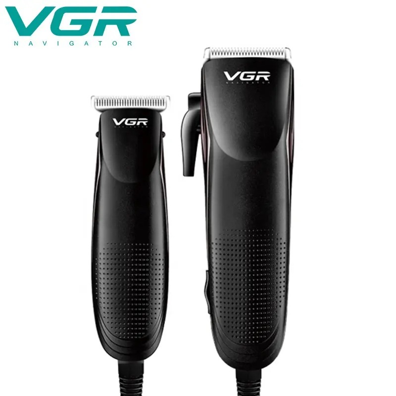 نوعية جيدة VGR V023 المهنية 2 في 1 ماكينة حلاقة الشعر القابلة لإعادة الشحن مقص الشعر