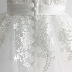 2020 breve Anteriore e Posteriore <span class=keywords><strong>Lungo</strong></span> di Paillettes Bianco di Modo Vestido De Noiva <span class=keywords><strong>Tulle</strong></span> Da Sposa Mariage Abito Da Sposa Delle Donne - Product Image 6