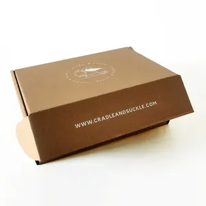 Custom printed corrugated packaging box 3 ply E flute small customized Mailer box carton boxes