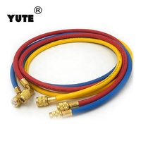 Manguera de Carga de Refrigerante Compatible con SAE J2196 R12r22r134ar410r502r404r407r32, Mangueras de Freón de Caucho Sintético, Corte UL Aprobado por W.P.