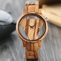 Özel Logo Mens lüks ahşap bambu kol saati büyük yüz Analog ekran ile 12 ay son yaş için Seiko kuvars hareketi