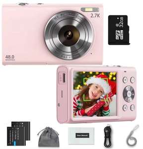 Appareil photo numérique haute définition 4K autofocus 48MP avec grand écran de 2 à 3 pouces, reflex numérique, focale de 4,5 à 54 mm, zoom 16x, selfie - Product Image 3