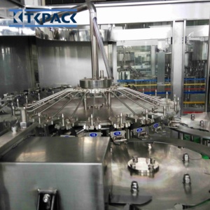 Máquina de Lavagem, Enchimento e Engarrafamento de Bebidas de Suco de Fruta 3 em 1 Totalmente Automática com Controle PLC e Motor Elétrico Economizador de Energia - Product Image 5