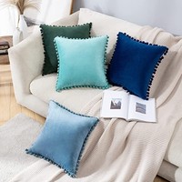 Yoxinyahome — housse de coussin en velours massif, taie d'oreiller décorative de luxe, européenne, pour canapé, salon, chambre à coucher, voiture