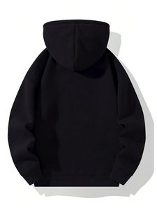 Wholesale Custom Pattern Logo Men's Pullover <b>Long</b> Sleeve Breathable Knitted Hoodies Casual Drop Shoulder <b>Sweatshirts</b> for Autumn - Product Image 2