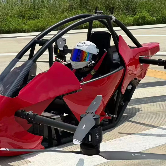 RAYI EVTOL Manned Ultralight Aircraft Battery-Powered Foldable Design Long Fly Time Vertical Takeoff Components for Drone