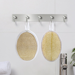 Natural Loofah Bath Sponge 10x14.5Cm With Strap For Exfoliating Shower Use - Product Image 2