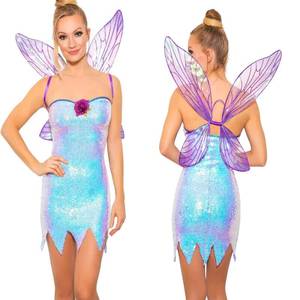 Disfraz de Hada Tinkerbell para Mujer, Sexy, con Alas, Disfraces de Halloween para Mujer, Gran Venta 2026 - Product Image 2
