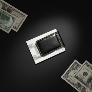 Boshiho - Clip para Billetes de Cuero Vacuno Hecho a Mano Estilo Vintage, Tarjetero, Organizador de Dinero en Efectivo - Product Image 6