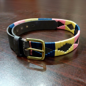 Ceinture Polo en Cuir Véritable Personnalisée pour Hommes, Cousue à la Main, Style Argentin, Quincaillerie en Laiton Massif, Vente en Gros, Sacs et Étuis LPB-0115 - Product Image 1