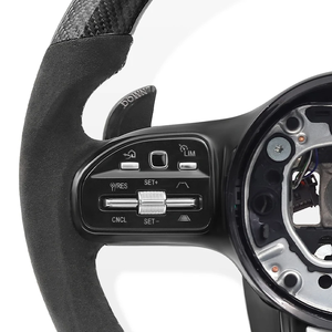 Volant en fibre de carbone pour Mercedes Benz <span class=keywords><strong>AMG</strong></span> B C E S Classe W166 W177 W205 W213 W212 W218 W222 C63 E63 G63 Accessoires de voiture - Product Image 3