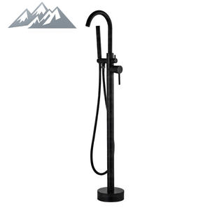 <span class=keywords><strong>Rubinetto</strong></span> <span class=keywords><strong>da</strong></span> Vasca Freestanding Wayon di Lusso Nero Opaco con <span class=keywords><strong>Doccetta</strong></span> - Product Image 1