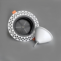 Diffuseur d'air rond moderne encastré au plafond, en ABS, pour la ventilation domestique