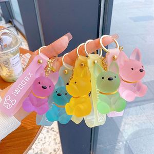 3D Creative Cute <b>Dog</b> Shape Key Chain <b>Keyring</b> Pendant Transparent Clear Crystal <b>Dog</b> Keychain - Product Image 2