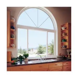 Modern ev ses geçirmez yuvarlak dış tuvalet pencere mutfak pencere tasarımları fiyat