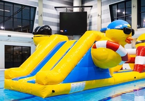 Toboggan aquatique gonflable sur le thème du petit canard jaune, pour l'intérieur et l'extérieur, parc aquatique pour enfants, parcours d'obstacles pour le carnaval d'<span class=keywords><strong>été</strong></span> - Product Image 2