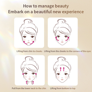 Dispositivo de esculpir facial de microcorriente para uso doméstico, herramienta de tonificación de piel de doble mentón de Material ABS con masajeador Facial de calor para Estiramiento facial - Product Image 5