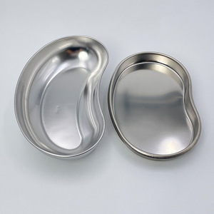 Plateau dentaire en acier inoxydable, profond et peu profond, incurvé, pour stérilisation, résistant à l'iode, instrument médical chirurgical - Product Image 1