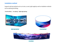Écran LED d'intérieur XR à louer, design haut de gamme, virtuel 500x500mm, luminosité 1500 Nits, affichage studio en direct 7680Hz, garantie 5 ans