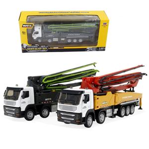 รถปั๊มคอนกรีตแบบจำลอง ของเล่นรถบรรทุกงานวิศวกรรม ของขวัญสำหรับเด็ก SJY-1709 1:50 แบบจำลองงานก่อสร้าง - Product Image 6