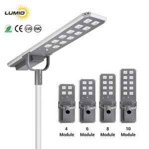 Réverbère haute luminosité Lampara Solares éclairage extérieur intégré villes éclairage solaire extérieur alimenté par batterie lampadaire solaire - Product Image 4