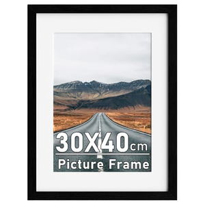 Cornice Shadow Box <span class=keywords><strong>CLAMARO</strong></span> SFR35 100x140cm per Tela |   MDF Dorato |   Sistema di Sospensione Verticale Fai-da-Te e Accessori di Montaggio Inclusi - Product Image 2