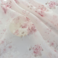 Tissu en mousseline 100 % polyester écologique, léger, ultra-transparent, de luxe, pour robes, foulards, cheongsams et doublures pour filles - Vente en gros