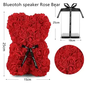 2024 Mới Lạ Valentine Của Ngày Món Quà Sinh Nhật Cho Vợ Mẹ Con Gái Món Quà Giáng Sinh Loa Bluetooth Rose Gấu Loa