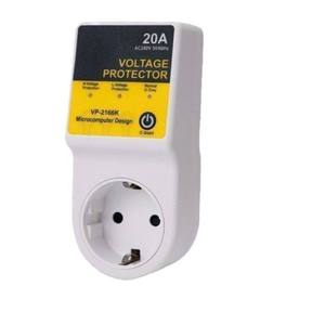 Enchufe <span class=keywords><strong>protector</strong></span> de voltaje CA europeo Protección contra rayos transfronteriza y enchufe de luz Indicador de refrigerador - Product Image 1