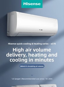 Aire Acondicionado <span class=keywords><strong>Hisense</strong></span> de Pared, Inverter de Eficiencia Energética, Calefacción y Refrigeración, Ahorro de Energía, para Dormitorio - Product Image 5