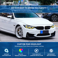 Phare HETOP F32 2012-2022 Bicolore Série 4 M3 F80 M4 F82 Personnalisation Spéciale Amélioration Quatre Proches Huit Lointains LED Uniques pour BMW